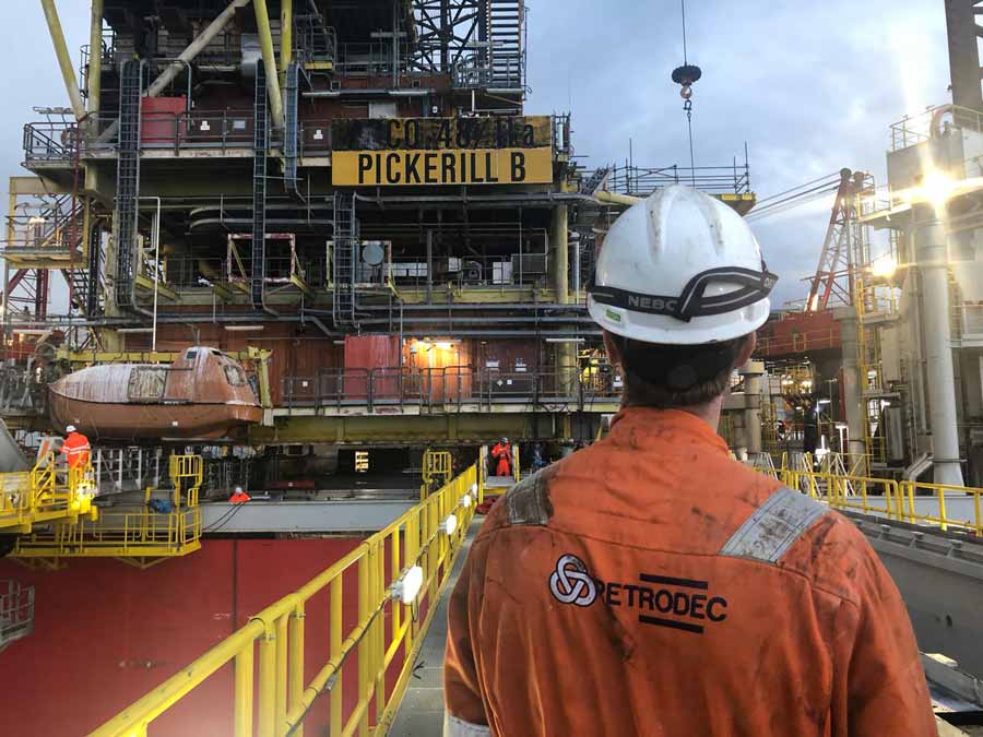 completion topside skidding new petrodec decommissioning